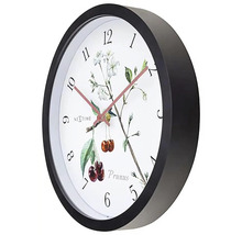 Horloge murale extérieure Prunus plastique Ø 30,5 cm