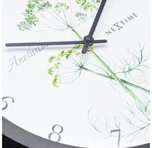 NEXTIME Wanduhr mit Dillmuster