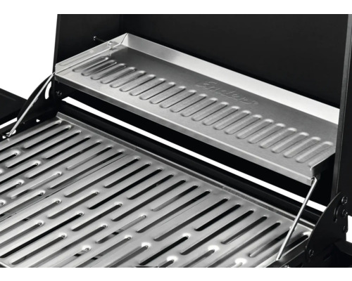 Détail de la grille de barbecue en acier inoxydable et de la grille de maintien au chaud