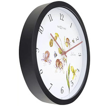Nextime Silene Wanduhr mit Blumendesign