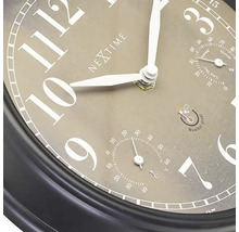 Horloge murale extérieure Jasmine plastique marron Ø 23,5 cm