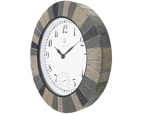 Horloge murale avec thermomètre pour l''extérieur