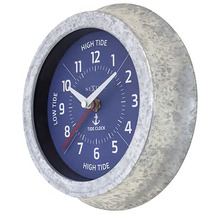 Horloge murale temps de marée Tide métal bleu Ø 22 cm
