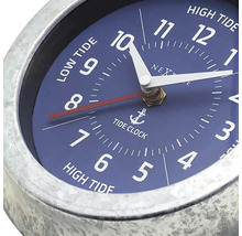 Horloge murale temps de marée Tide métal bleu Ø 22 cm