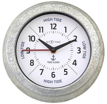 Horloge murale temps de marée Tide métal blanc Ø 22 cm