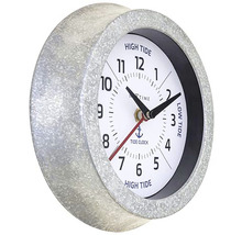 Horloge murale temps de marée Tide métal blanc Ø 22 cm