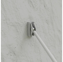 ARON Vordach Pultform Reims VSG 175x100 cm weiß inkl. Regenrinne links geschlossen-thumb-6