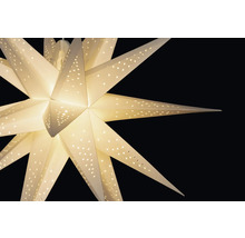 Étoile de Noël en papier avec éclairage