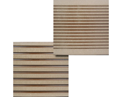 Lame de terrasse en composite de bois avec surface rainurée