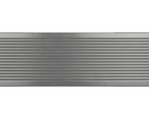 Plaque métallique rainurée