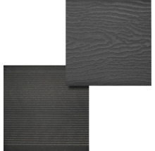 Planche pour terrasses Konsta WPC profilé plein avec structure gris-brun 20x145 mm (produit au mètre)-thumb-3