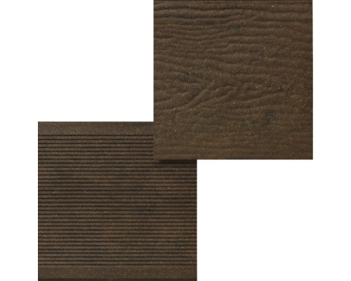 Lame de terrasse avec aspect rainuré et bois