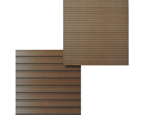 Lames de terrasse en matériau composite avec surface rainurée