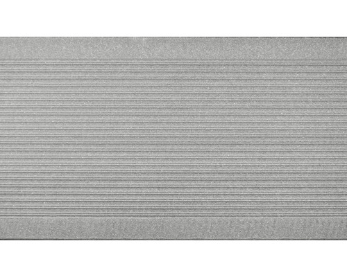 Carreau mural gris avec motif rainuré horizontal