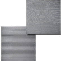 Planche pour terrasse en WPC Konsta XL gris pierre matte structurée 20x190 mm (au mètre à partir de 1000 mm jusqu'à 6000 mm max.)-thumb-4
