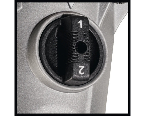 Sélecteur rotatif pour le réglage de la vitesse sur un outil électrique, positions 1 et 2