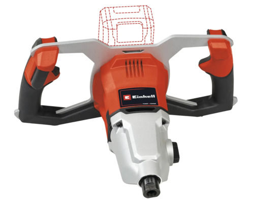 Mélangeur de peinture Einhell avec double poignée pour une utilisation confortable