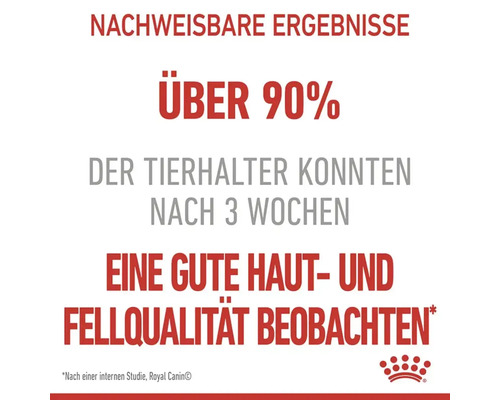 Nachweisbare Ergebnisse: Über 90 Prozent der Tierhalter konnten nach drei Wochen eine gute Haut- und Fellqualität beobachten