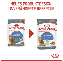 Royal Canin Light Weight Katzenfutter im 85-Gramm-Beutel mit neuem Produktdesign