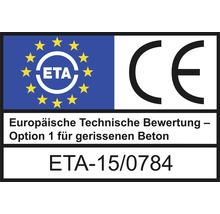 HECO-MULTI-MONTI-plus P Betonschraube Pan-Head TX Vollgewinde 6x40 mm blau verzinkt 100 Stück