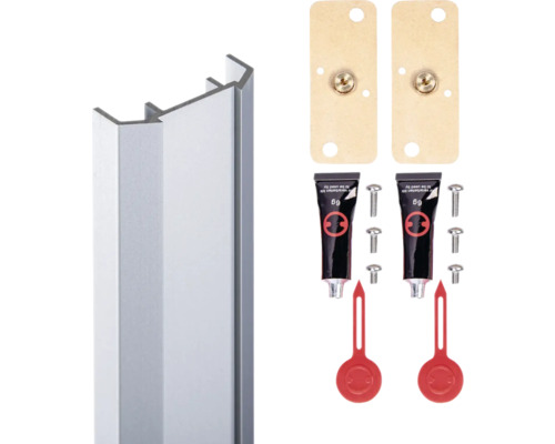 Aluminiumprofil inklusive Montagezubehör