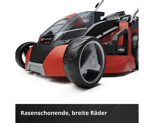Einhell Rasenmäher mit breiten Rädern