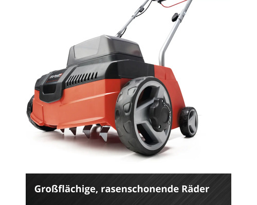 Rasenlüfter mit großen Rädern