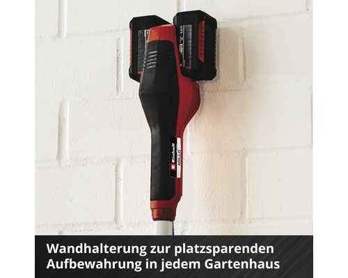 Einhell AGL-LO Akku-Laubbläser mit zwei Akkus und Wandhalterung