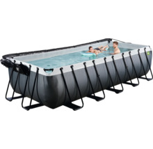 Rechteckiger Rahmenpool mit Personen im Wasser