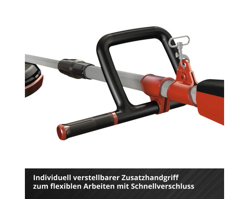 Zusatzhandgriff für Rasentrimmer, individuell verstellbar