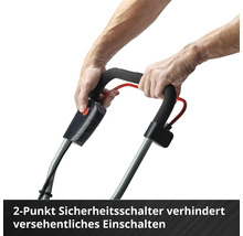 Bedienung eines Rasenmähers mit Sicherheitsschalter