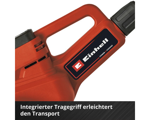 Einhell Logo auf einem Werkzeug mit Tragegriff