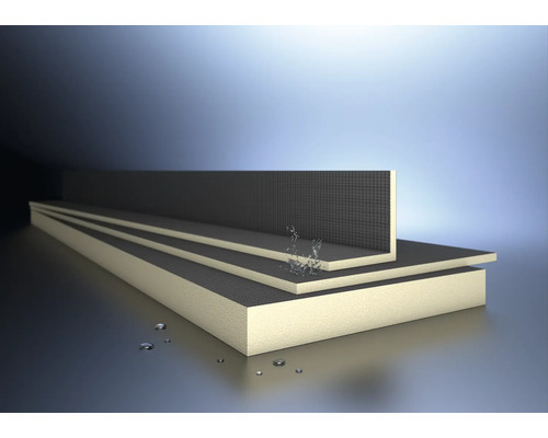 Panneaux isolants avec projections d''eau