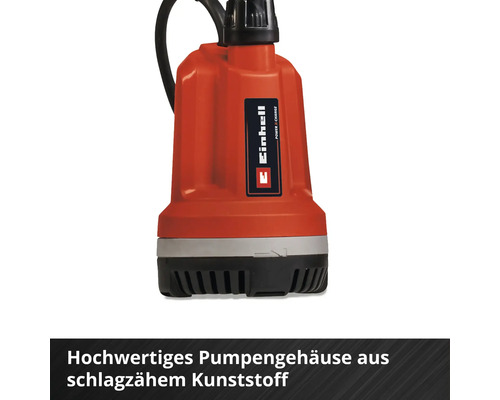 Einhell Logo auf einer Tauchpumpe