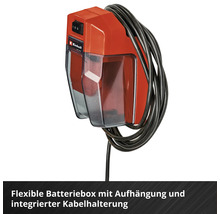Flexible Batteriebox mit Aufhängung und integrierter Kabelhalterung