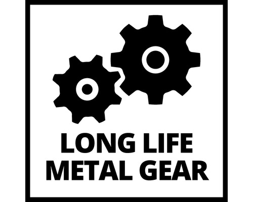 Lange Lebensdauer Metallgetriebe Symbol
