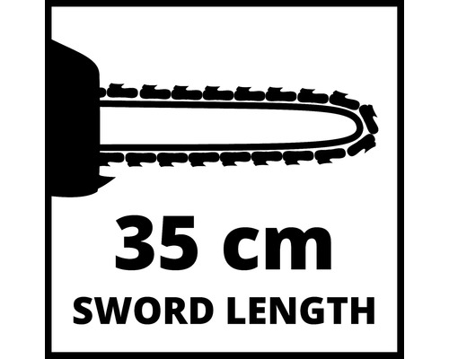 Schwertlänge 35 cm für Kettensäge