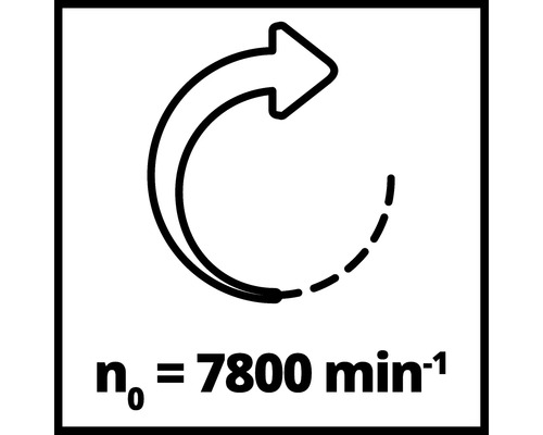 7800 Umdrehungen pro Minute Symbol