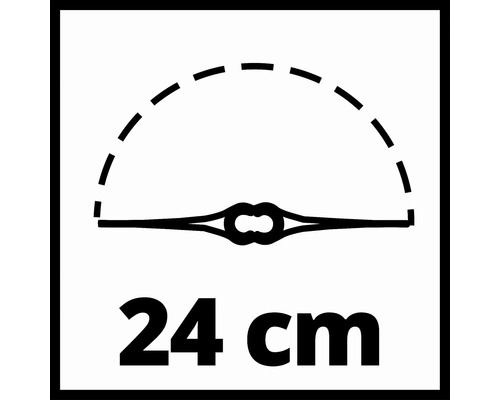 Schnittbreite 24 Zentimeter
