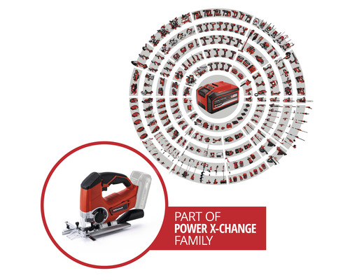 Einhell Akku-Stichsäge als Teil der Power X-Change Familie