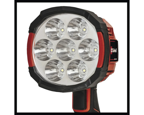 Projecteur LED sans fil avec logo Einhell et sept LED