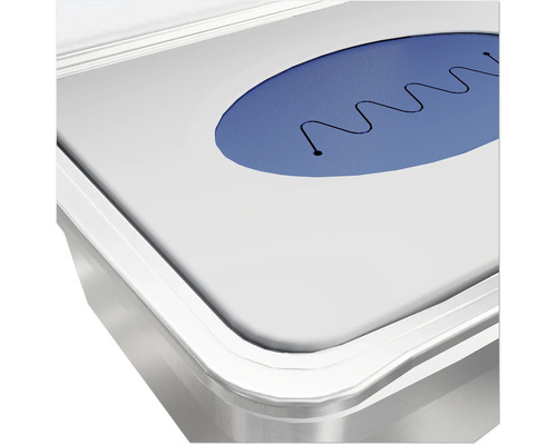 Detailansicht eines Warmhaltebehälters mit Deckel