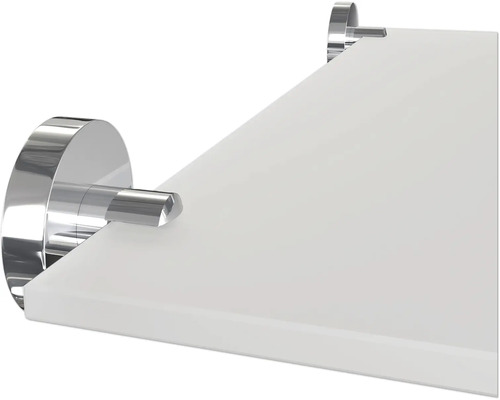 Wandregal aus Glas mit Halterungen