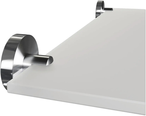 Glasablage mit Halterungen