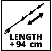 Symbol für eine um 94 Zentimeter verlängerbare Lanze