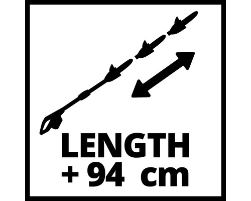 Symbol für eine um 94 Zentimeter verlängerbare Lanze
