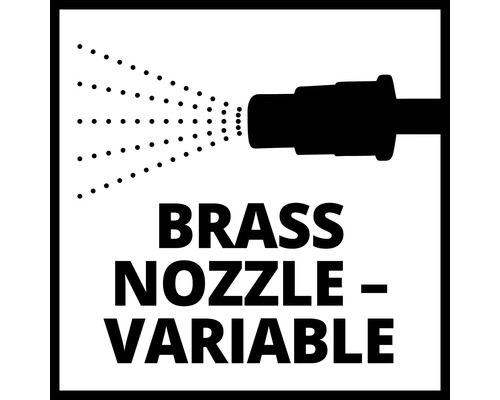 Symbol für Messingdüse, variabel