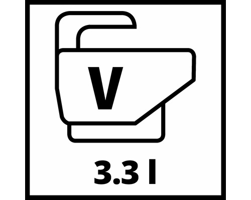 Symbol für 3,3 Liter Volumen