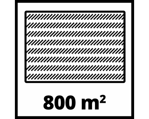 Geeignet für Flächen bis 800 Quadratmeter