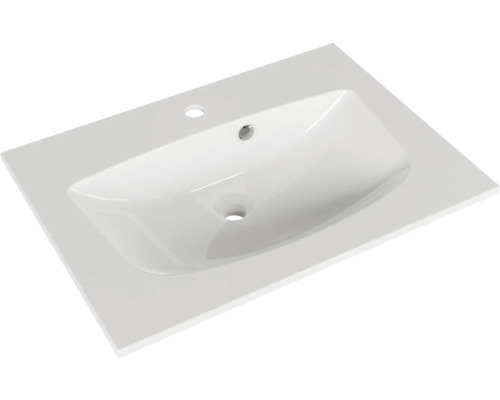 Plan de toilette en céramique avec vasque